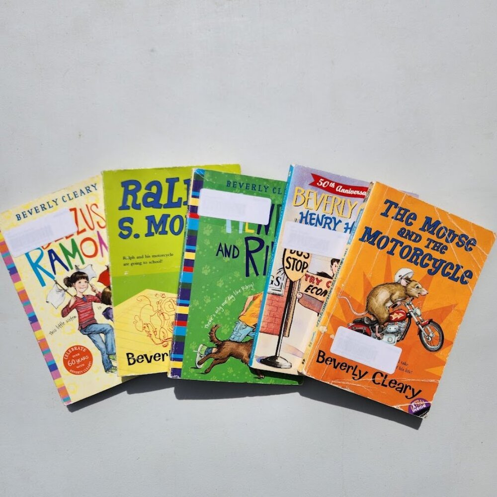 Children's Book Bundle Lot Set 5 Chapter Books Beverly Cleary  Beezus and Ramona